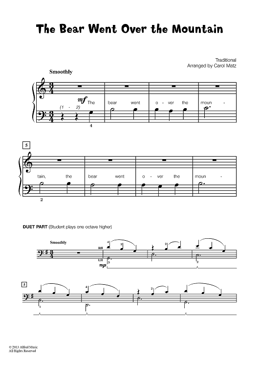 The Bear Went Over The Mountain