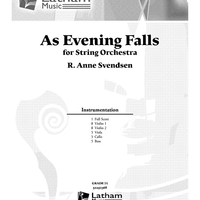 As Evening Falls - Score