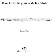 Marche du Regiment de la Calote - Bassoon