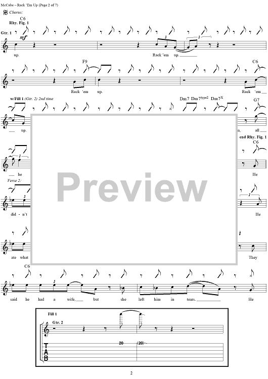 Rack 'em Up" Sheet Music by Jonny Lang for Guitar Tab/Vocal Sheet