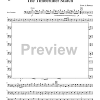 The Timberliner March - Bass Trombone