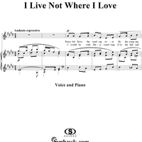 I live not where I love