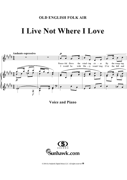 I live not where I love