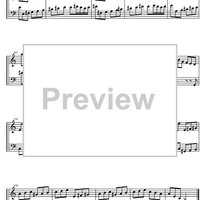 Suite  2 a minor BWV 807 - Score