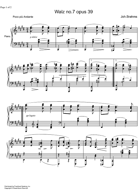 Waltz Op.39 No. 7