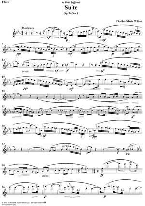 Suite, Op. 34, No. 1 for Flute and Piano - Flute