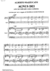 Agnus Dei E Major - Full Score