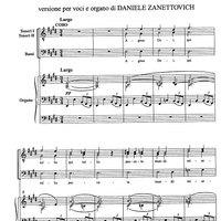 Agnus Dei E Major - Full Score