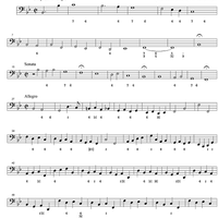 Sonata a 4 - Violone/Continuo