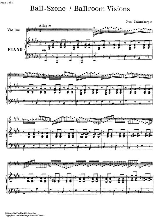 Ballroom Visions - Score