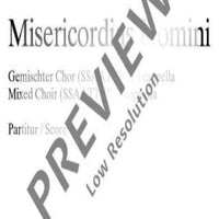 Misericordias Domini - Choral Score
