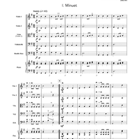 Water Music (Minuet and Bourrée) - Score