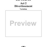La Source, Act 2, No. 18c: Divertissement - Variation