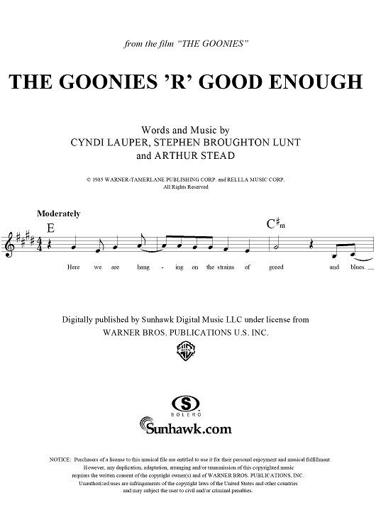 Goonies 'R' Good Enough, The
