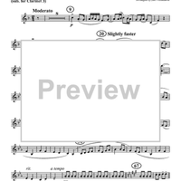 Simple Gifts - Clarinet 3 in B-flat (op. Alto Cl.)