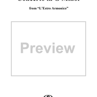 Concerto in G Minor    - from "L'Estro Armonico" - Op. 3/2  (RV578) - Bass