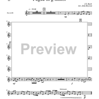 Fugue in g minor - Bass in Bb
