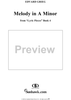 Lyric Pieces Book 4, op. 47, no. 3: Melody in A minor