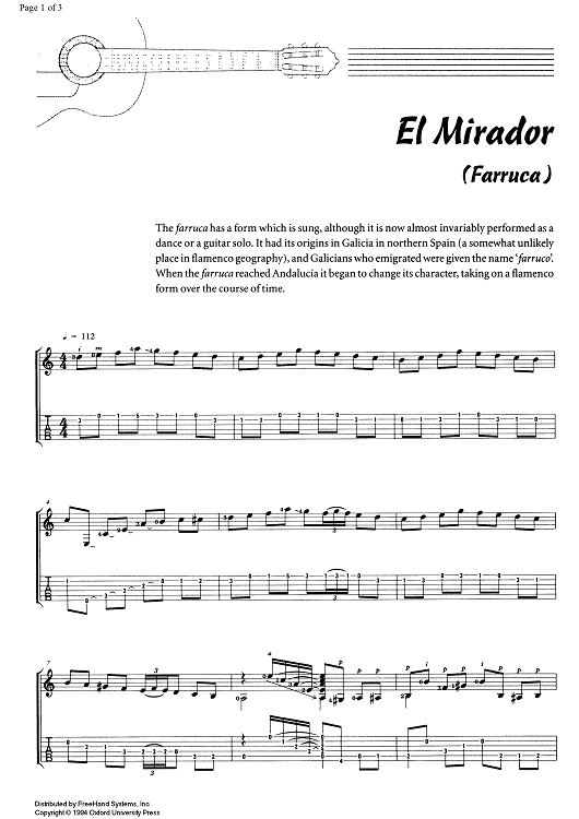 El Mirador (Farruca) - Guitar