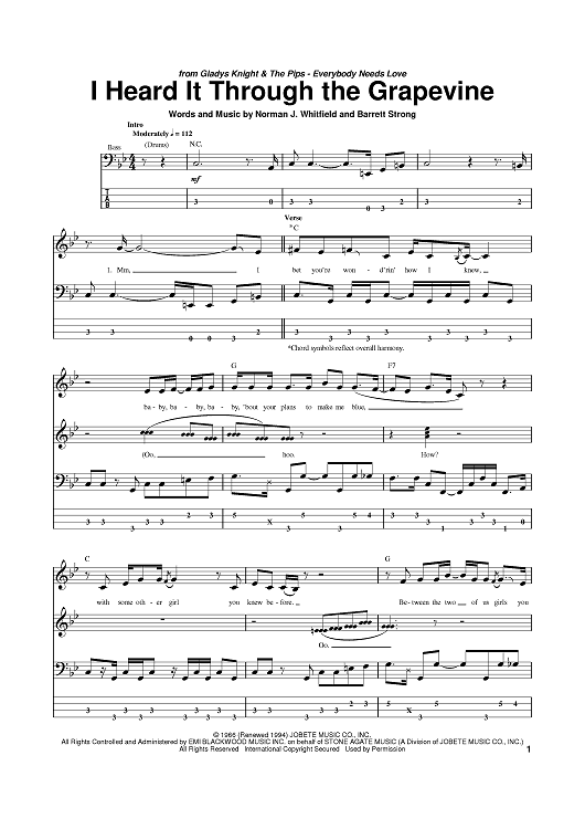 I Heard It Through The Grapevine