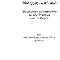 Non appaga il mio desio