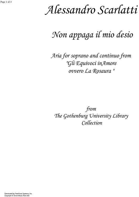 Non appaga il mio desio