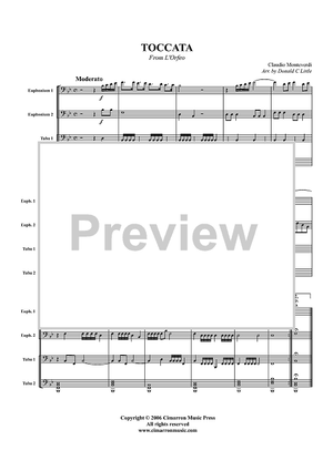 Toccata (from L'Orfeo) - Score