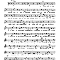 A Witness For My Lord - Vocal Solo