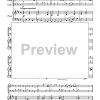 Wedding Album 1 for Piano Trio - Piano