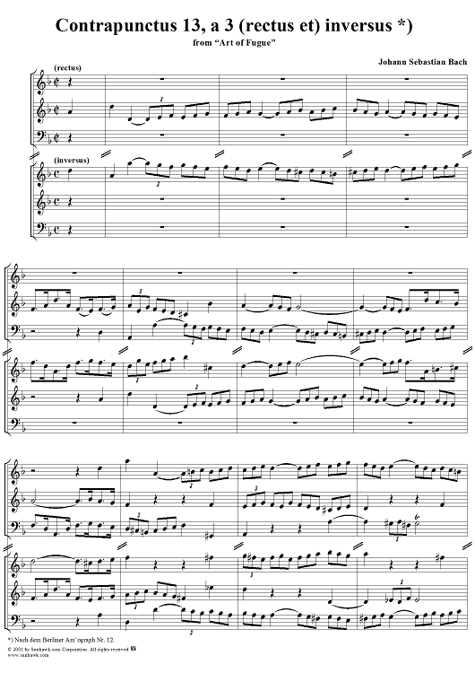 The Art of Fugue: Contrapunctus 13