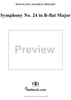 Symphony No. 24 in B-flat Major, K182 - Full Score
