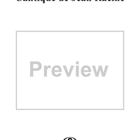 Cantique De Jean Racine, Op. 11