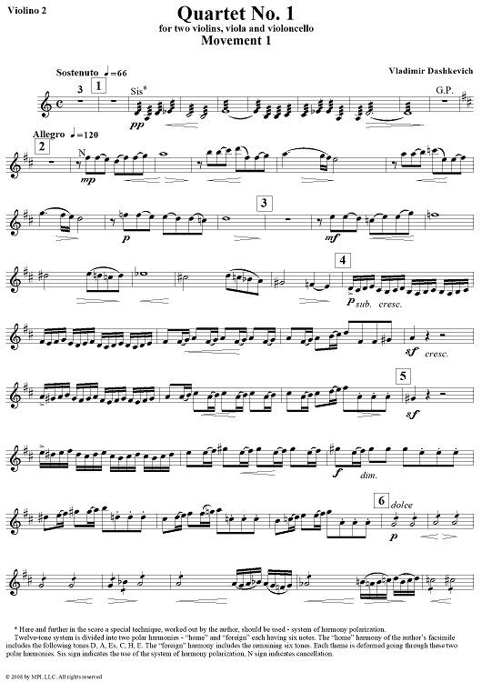 String Quartet No. 1 - Violin 2