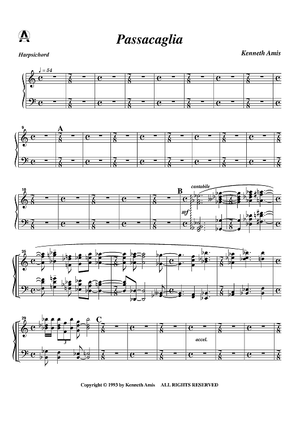 Passacaglia - Harpsichord