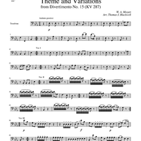 Theme and Variations from Divertimento No. 15 (KV 287) - Trombone