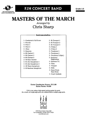 Masters of the March - Score Cover