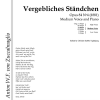 Vergebliches Ständchen Op.84 No. 4