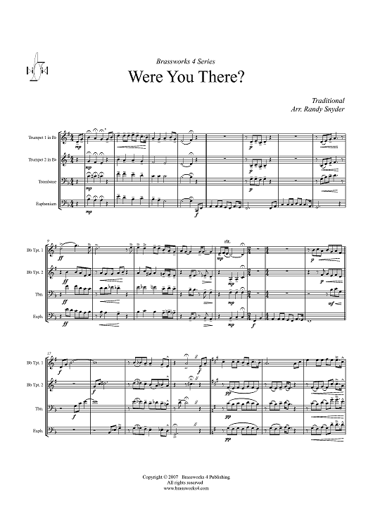 Were You There? - Score