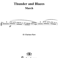 Thunder and Blazes March (Entry of the Gladiators) - E-flat Clarinet