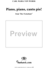 Piano, piano, canto pio!, from "Der Freischutz," J277