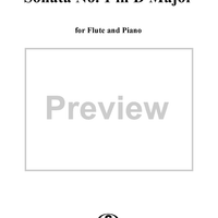 Sonata No. 1 in D major - Piano