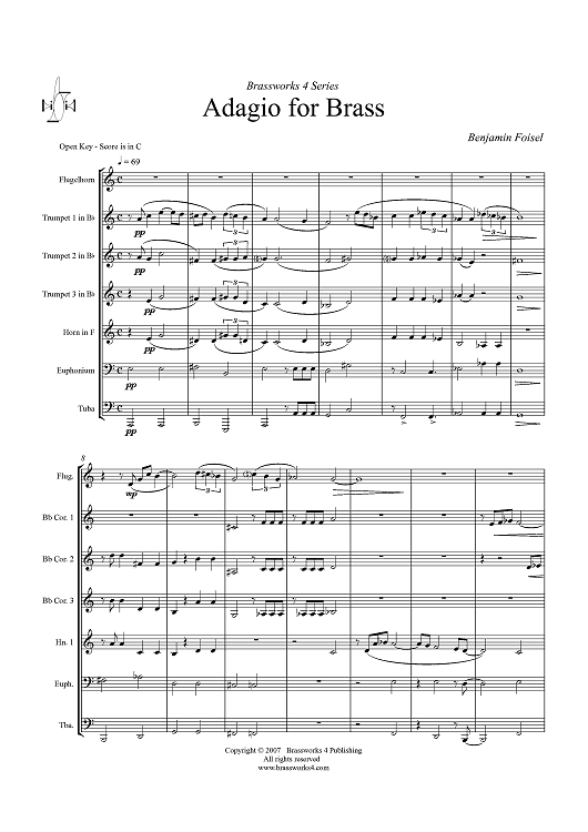 Adagio for Brass - Score