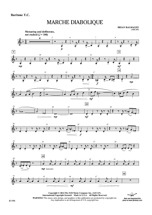 Marche Diabolique - Baritone TC