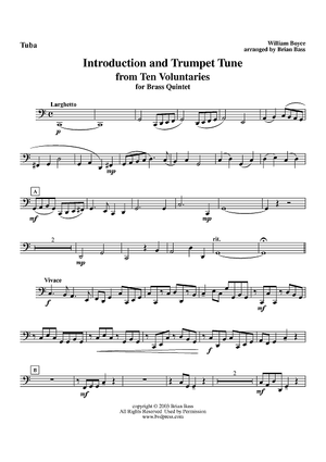 Introduction and Trumpet Tune from Ten Voluntaries - Tuba