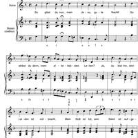 So gibst du nun, mein Jesu