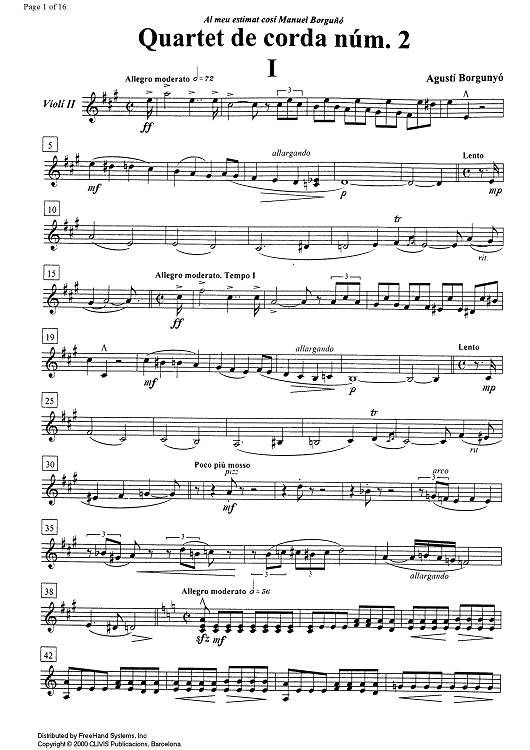 String quartet No. 2 - Violin 2