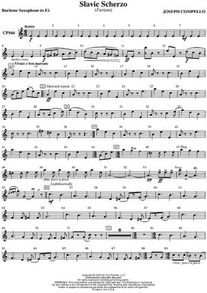 Slavic Scherzo - Baritone Sax
