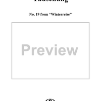 Winterreise (Song Cycle), Op.89, No. 19 - Täuschung, D911 - No. 19 from "Winterreise"  Op.89