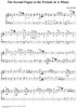 The Second Fugue to the Prelude in A Minor