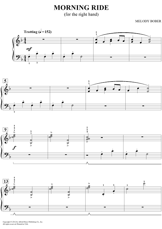 Morning Ride (for the rght hand)